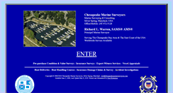 Desktop Screenshot of chesapeakemarinesurveyors.com